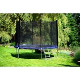 Trampoline - blauw - 305 cm - met net en ladder - tot 100 KG