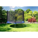 Trampoline - blauw - 305 cm - met net en ladder - tot 100 KG