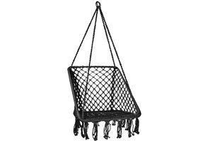 Hangstoel antraciet - nest stoel - 65x50 cm - tot 150 kg