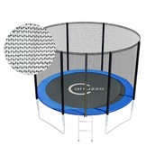 Trampoline net 244 cm - 8FT - valnet met ritssluiting