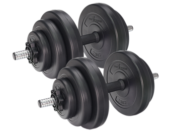 Halterset - Dumbbellset -20 kg kunstof - 4x 2.5 kg &  8x 1,25 kg