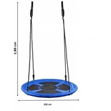 Nest schommel blauw - 100 cm - tot 100 kg