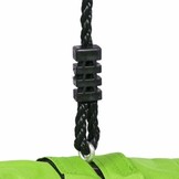 Nestschommel groen van 600D polyester 90 cm diameter schommel inclusief touwen tot 150 kg