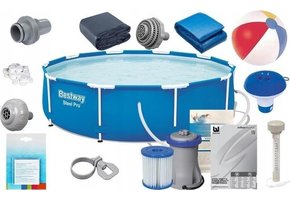 Bestway Steel Pro opzetzwembad 366 x 76 cm luxe set
