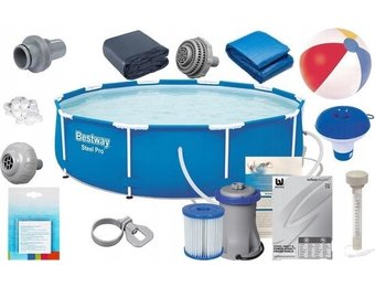 Bestway Steel Pro opzetzwembad 366 x 76 cm luxe set