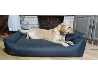 Hondenmand antraciet 120x90 cm - wasbaar hondenkussen - waterdicht hondenbed