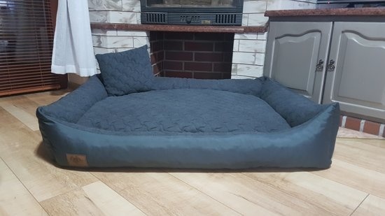 Hondenmand antraciet 120x90 cm - wasbaar hondenkussen - waterdicht hondenbed