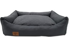 Hondenmand antraciet 100x70 cm - wasbaar hondenkussen - waterdicht hondenbed