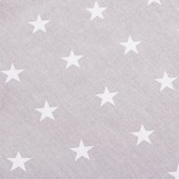 Tipi tent Wigwam beige met grijs 100% katoen H160xB120xD100 cm sterren motief inclusief 2 kussenhoezen