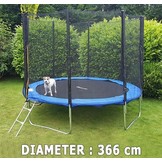 Trampoline - blauw - 366 cm