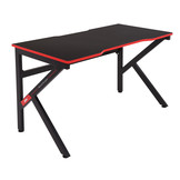 Gaming bureautafel - zwart - 120x60x73 cm - Carbon Fiber Look