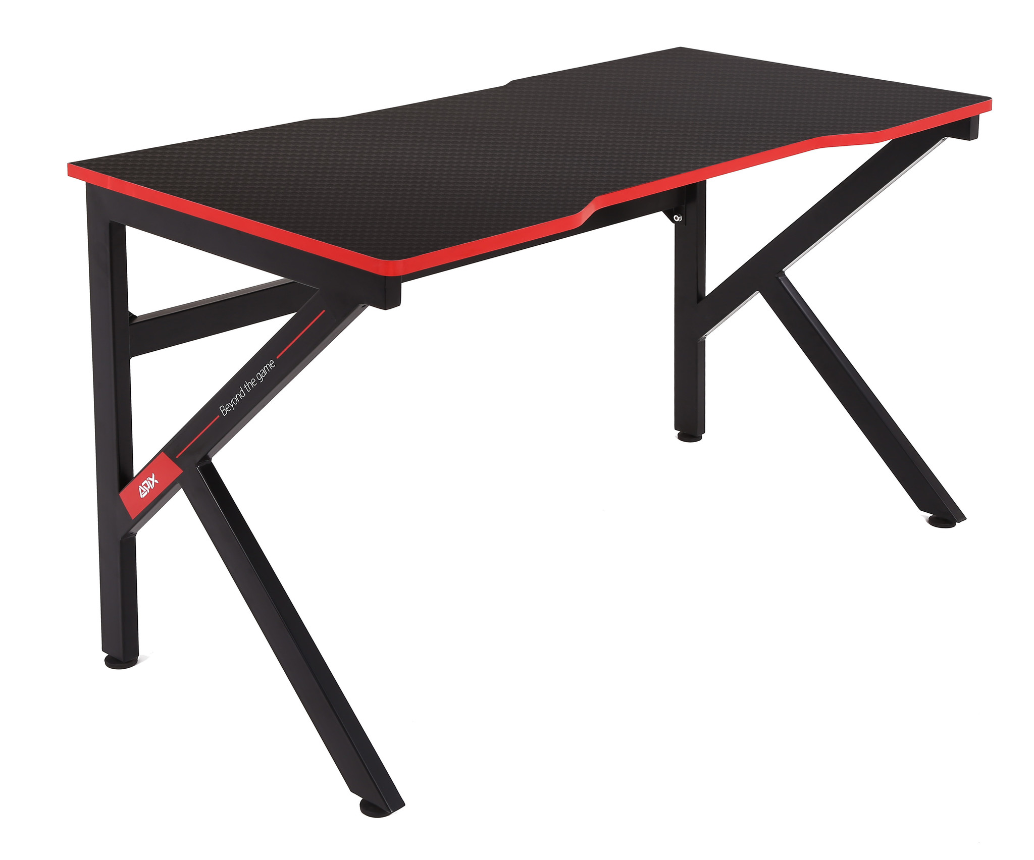 Gaming bureautafel - zwart - 120x60x73 cm - Carbon Fiber Look