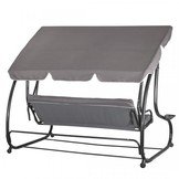 Schommelbank 4-zits - DeLuxe - 220x120x162 cm - inc kussens & cupholder