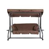 Schommelbank - tuinbank - bruin - 200x120x164 cm