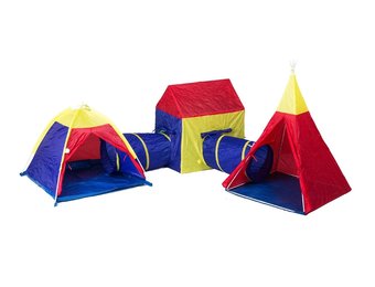 Kindertent set 5-in1 - inclusief tunnels - speeltent