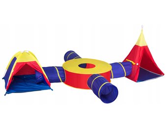 Kindertent set 7-in1 – 400x320x135 cm – 4 tunnels