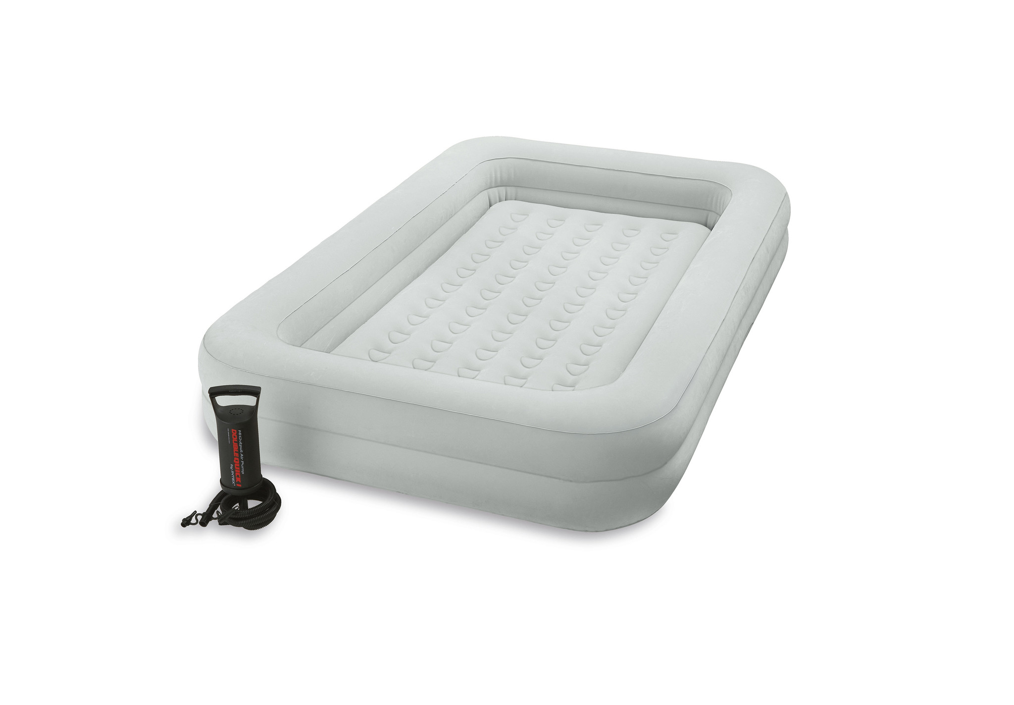 Kinder luchtbed 168x107x25 cm - Intex opblaas matras voor peuters - met handpomp