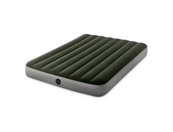 INTEX luchtbed groen - 2-persoons opblaas bed - 191x137x25 cm- met ingebouwde elektrische pomp
