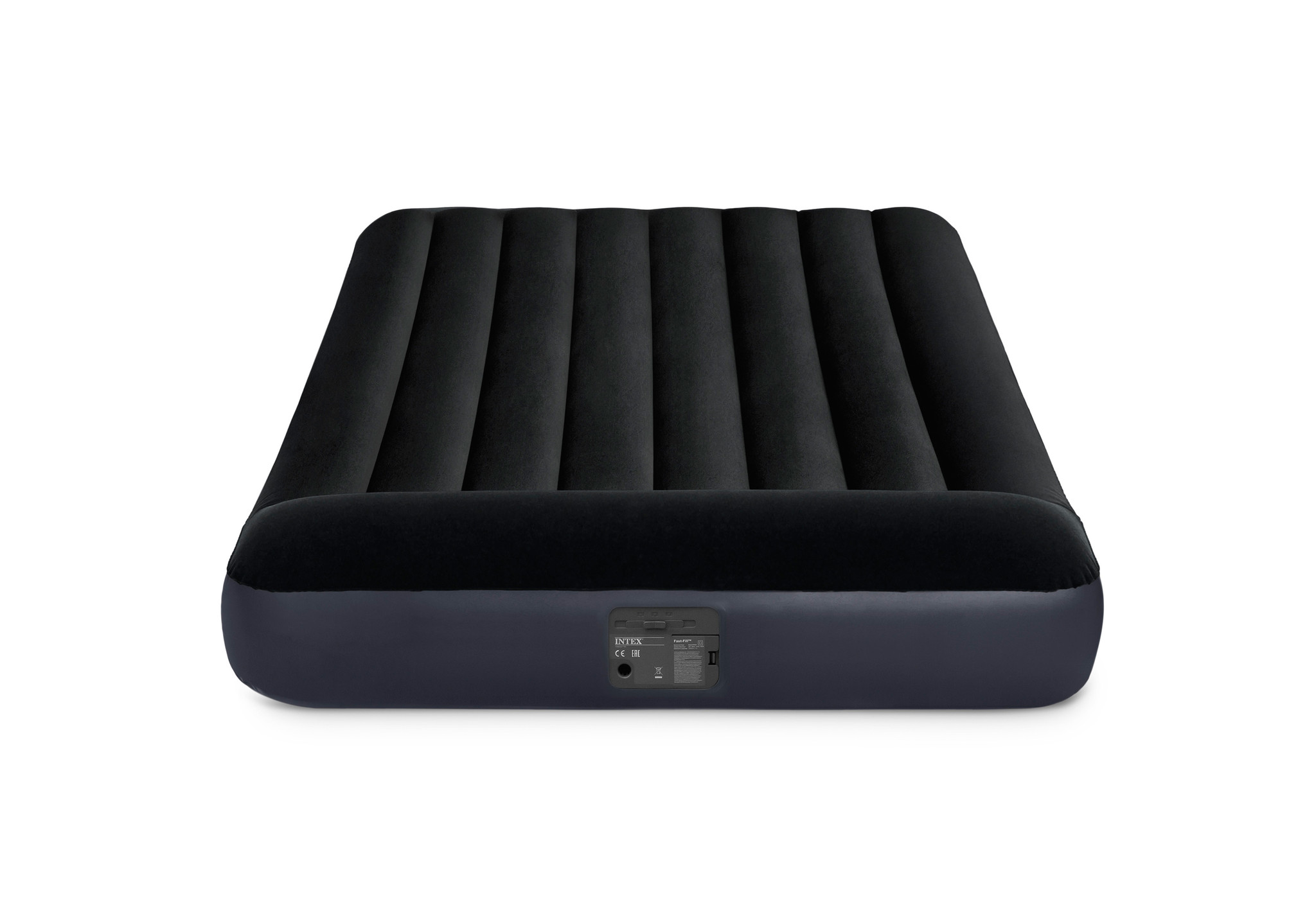INTEX luchtbed blauw - 2-persoons opblaas bed - 191x137x25 cm- met ingebouwde pomp