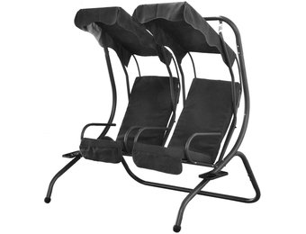 2-zits tuin schommelbank - dubbele schommelstoel - 140x110x153 cm