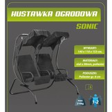 2-zits tuin schommelbank - dubbele schommelstoel - 140x110x153 cm