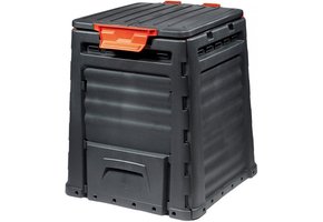 Tuin composter 320 L - zwart compostvat - 65x11x77 cm