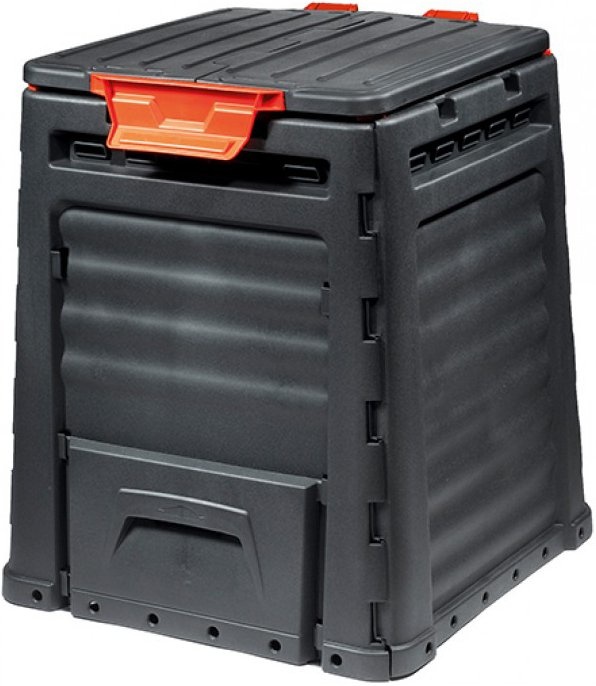 Tuin composter 320 L - zwart compostvat - 65x11x77 cm