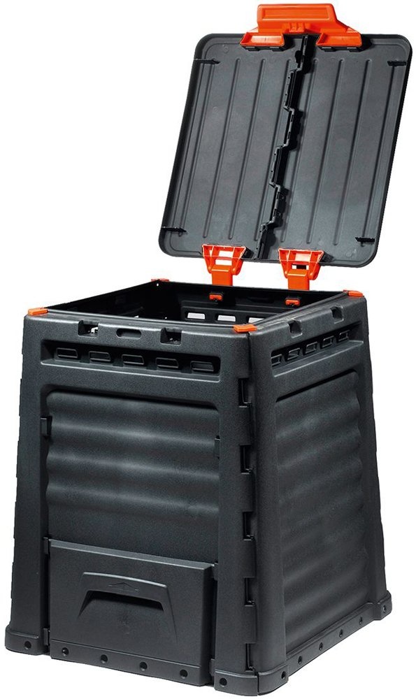 Tuin composter 320 L - zwart compostvat - 65x11x77 cm