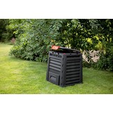 Tuin composter 320 L - zwart compostvat - 65x11x77 cm