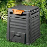 Tuin composter 320 L - zwart compostvat - 65x11x77 cm