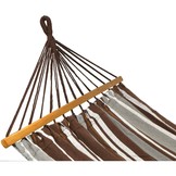 Hangmat 2-persoons - 200x150 cm - bruin gestreept