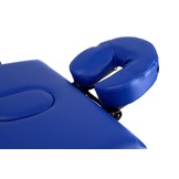 Houten massagetafel - 2-delig - blauw - opvouwbaar