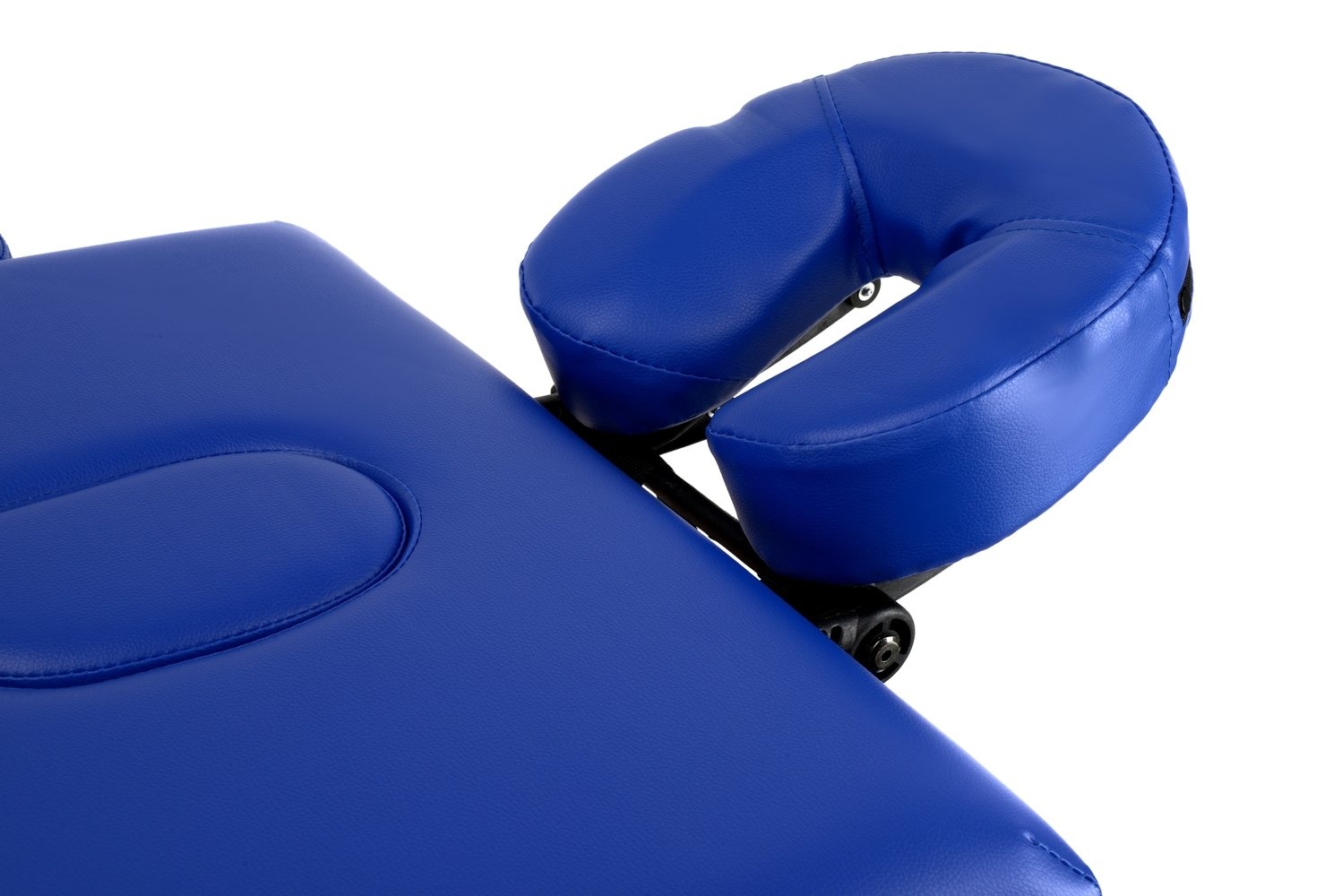 Houten massagetafel - 2-delig - blauw - opvouwbaar