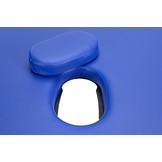 Houten massagetafel - 2-delig - blauw - opvouwbaar
