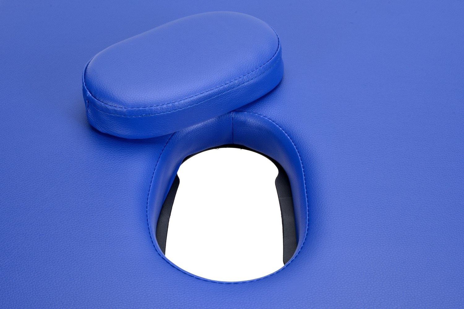 Houten massagetafel - 2-delig - blauw - opvouwbaar