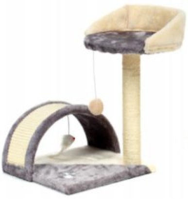 Krabpaal met tunnel en plateau