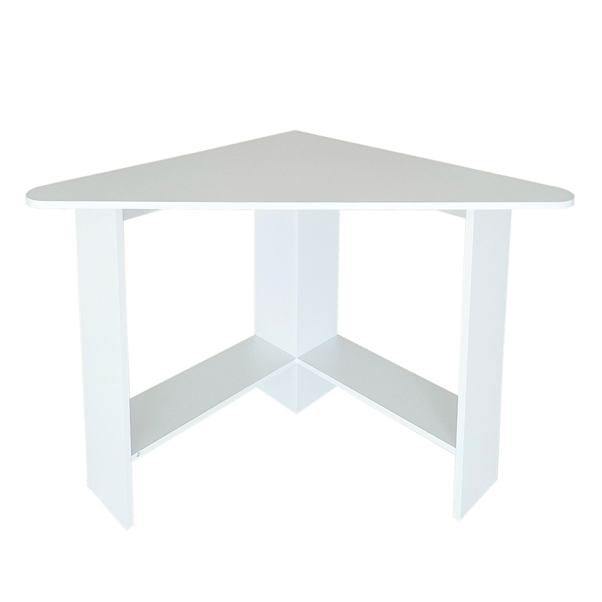 Hoek bureautafel - wit hout - 98x72-72x74 cm