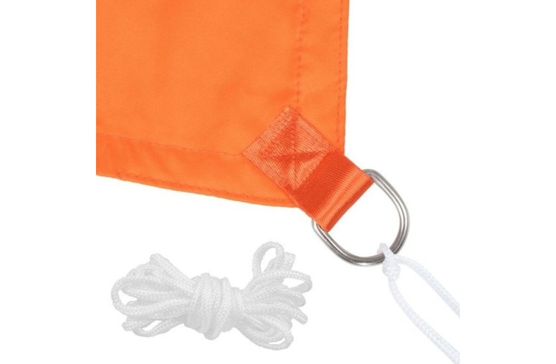 Schaduwdoek tuin 3.5x3.5x3.5 m - tuindoek - terras buiten - oranje - driehoek - waterbestendig