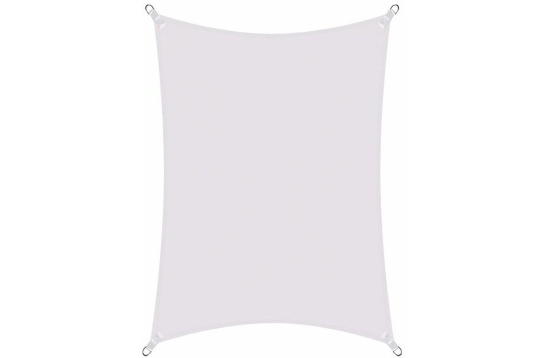Schaduwdoek tuin 3x2m - tuindoek - terras buiten - mat wit - rechthoekig - waterbestendig