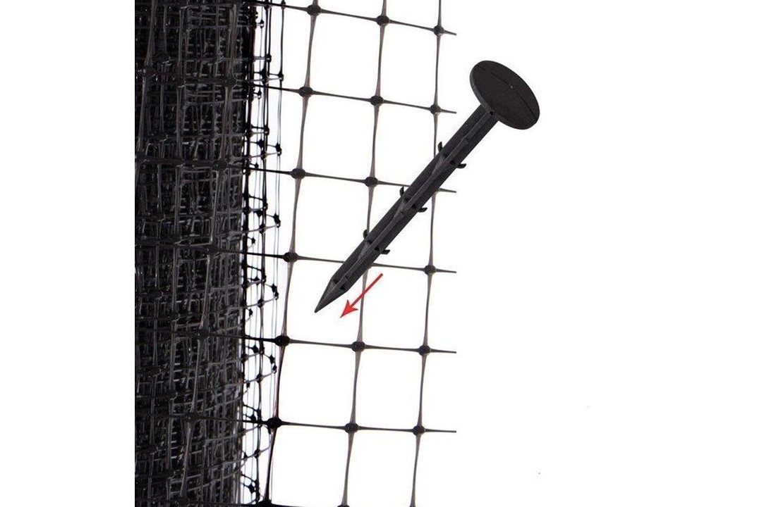 Mollengaas - 2 x 50 m - met grondpinnen - anti-mol net - mollennet