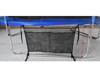 Schoenentas voor trampolines 90x45 cm zwart