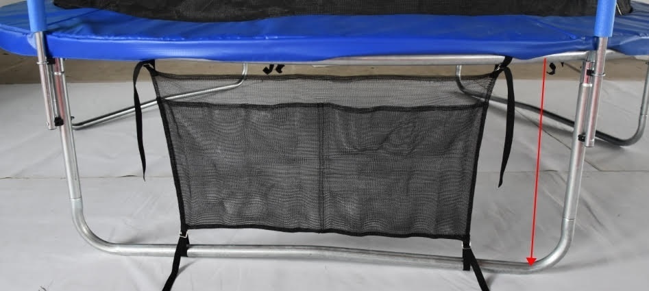 Schoenentas voor trampolines 90x45 cm zwart