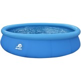 Opblaaszwembad blauw 300 x 76 cm met pomp - Rond zwembad