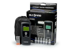 Electrische blaastest + mondstukken - Set met etui