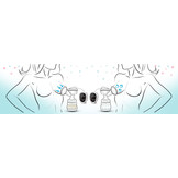 Dubbele elektrische borstkolf - Wit/Lila