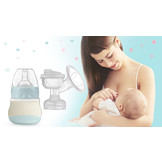 Dubbele elektrische borstkolf - Wit/Turquoise