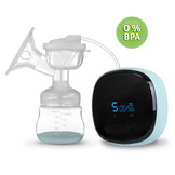 Dubbele elektrische borstkolf - Wit/Turquoise