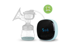 Dubbele elektrische borstkolf - Wit/Turquoise