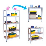 Stellingkast 205 x 120 x 45 - Opbergrek - Verzinkt