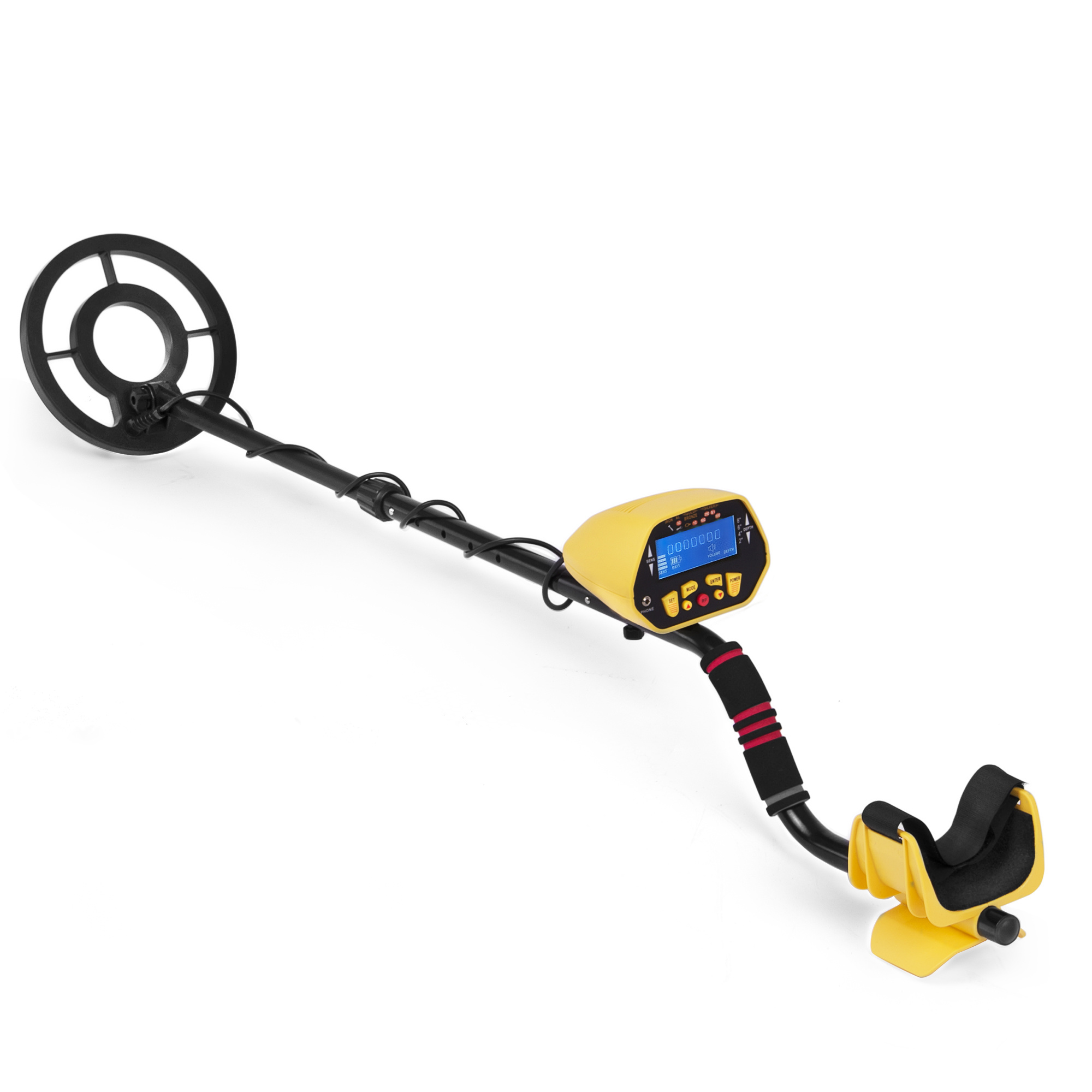 Metaaldetector met display - Waterdichte spoel 21,5 cm - Verstelbaar